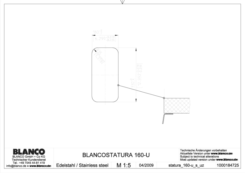 Imagen de la primera página del manual del dispositivo STATURA 160-U