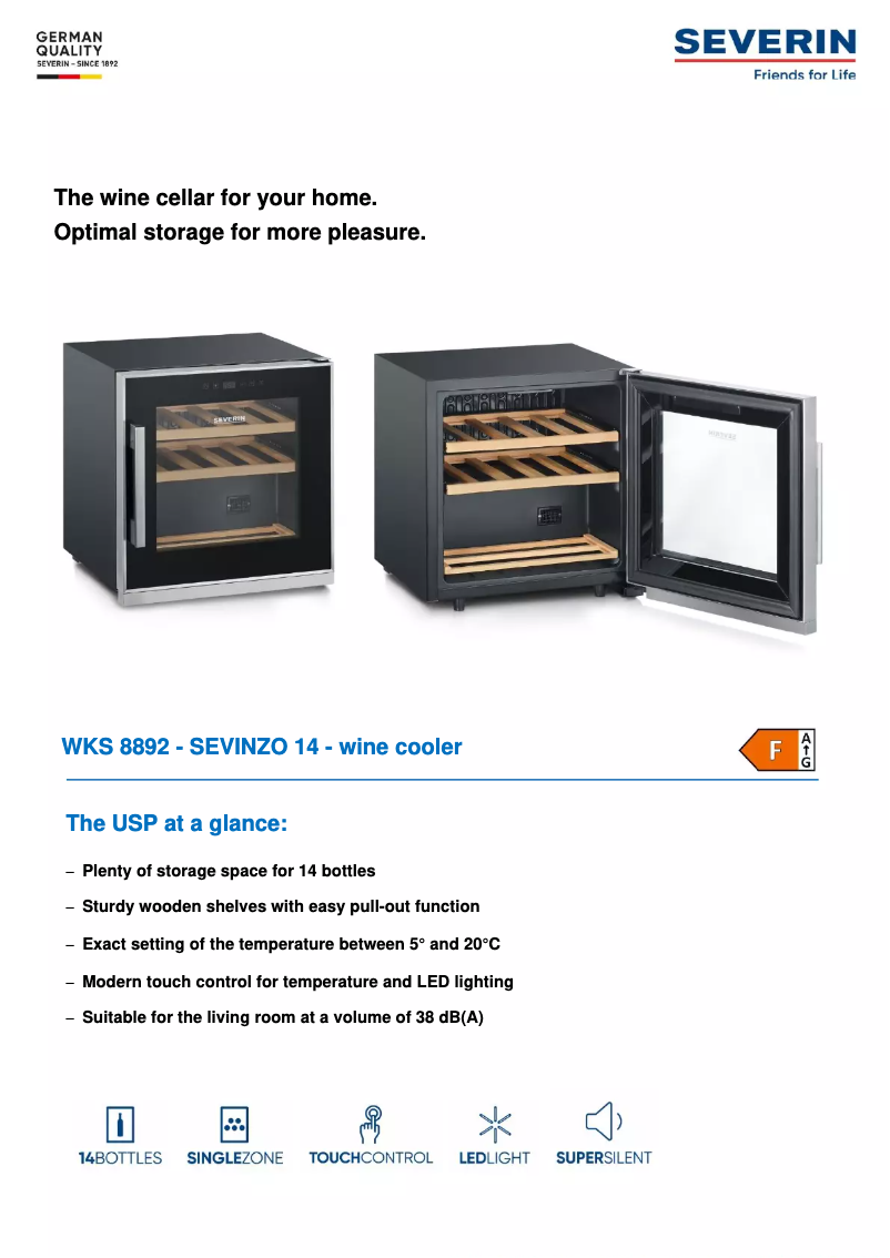 Página nº 1 - Ficha técnica Severin WKS 8892