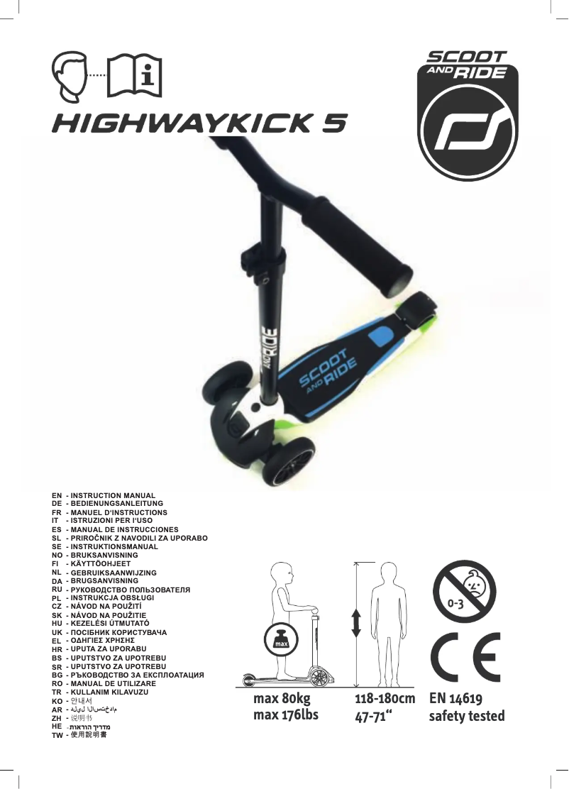 Imagen de la primera página del manual del dispositivo Highwaykick 5