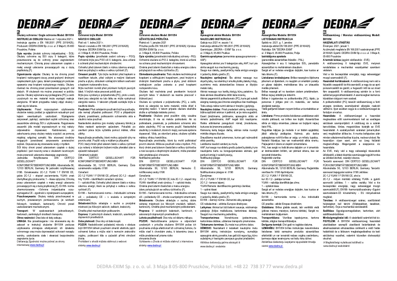 Página 1 del manual Manual de usuario DEDRA BH1054