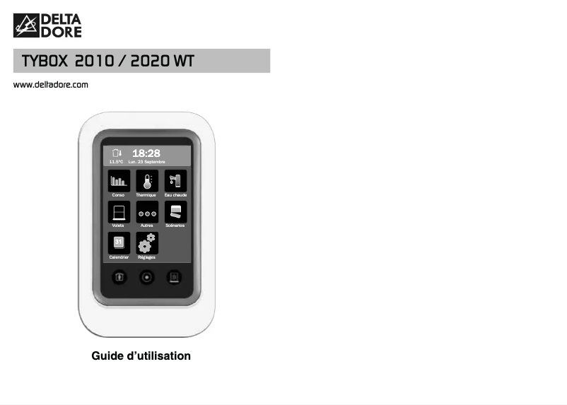 Página 1 del manual Manual de usuario Delta Dore Tybox 2020 WT