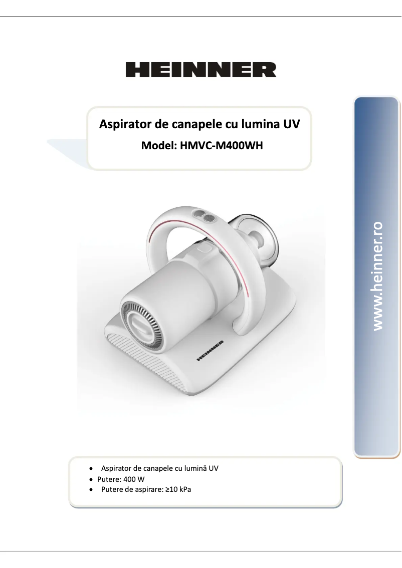 Imagen de la primera página del manual del dispositivo HMVC-M400WH