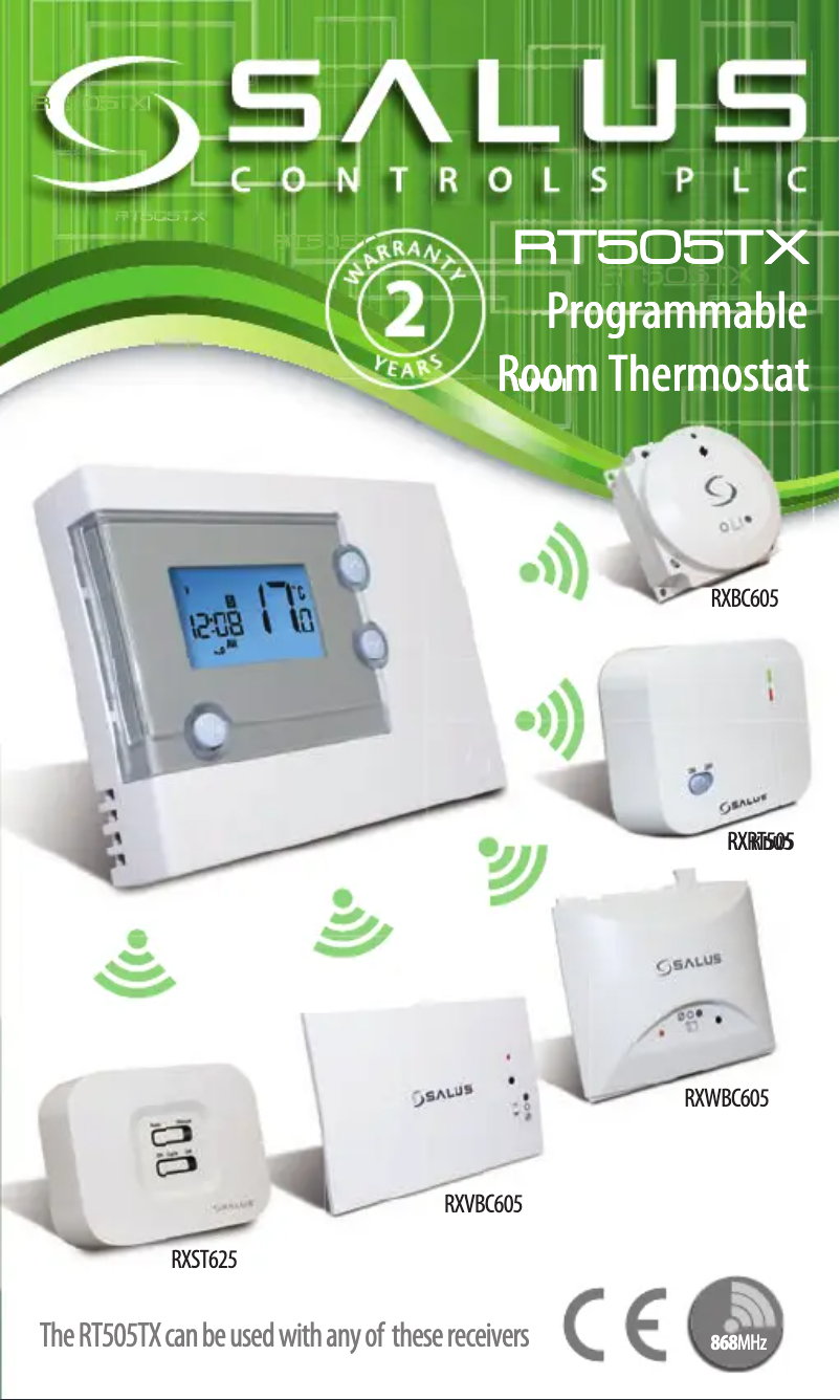 Página 1 del manual Manual de usuario Salus RT505TX