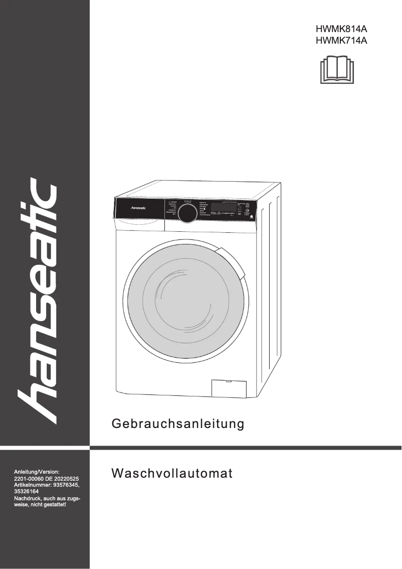 Imagen de la primera página del manual del dispositivo HWMK714A