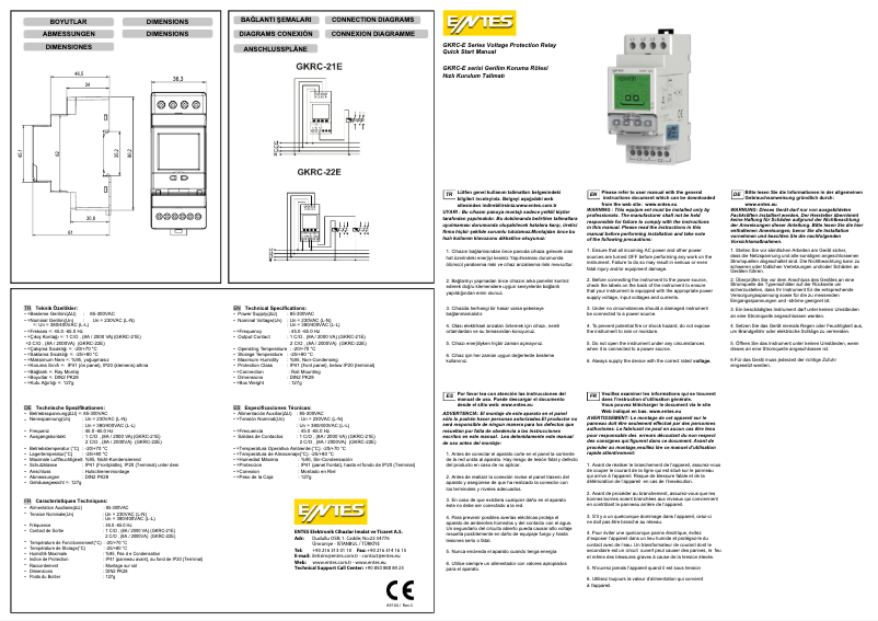 Imagen de la primera página del manual del dispositivo GKRC-22E