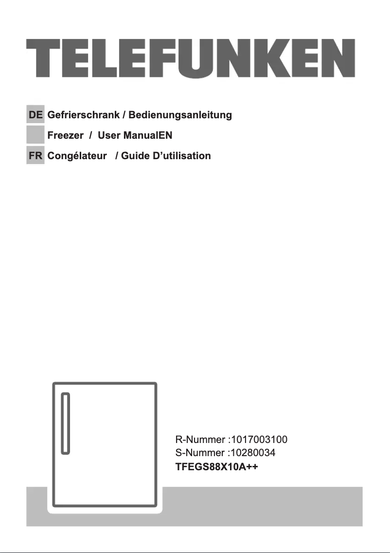 Imagen de la primera página del manual del dispositivo TFEGS88X10A++