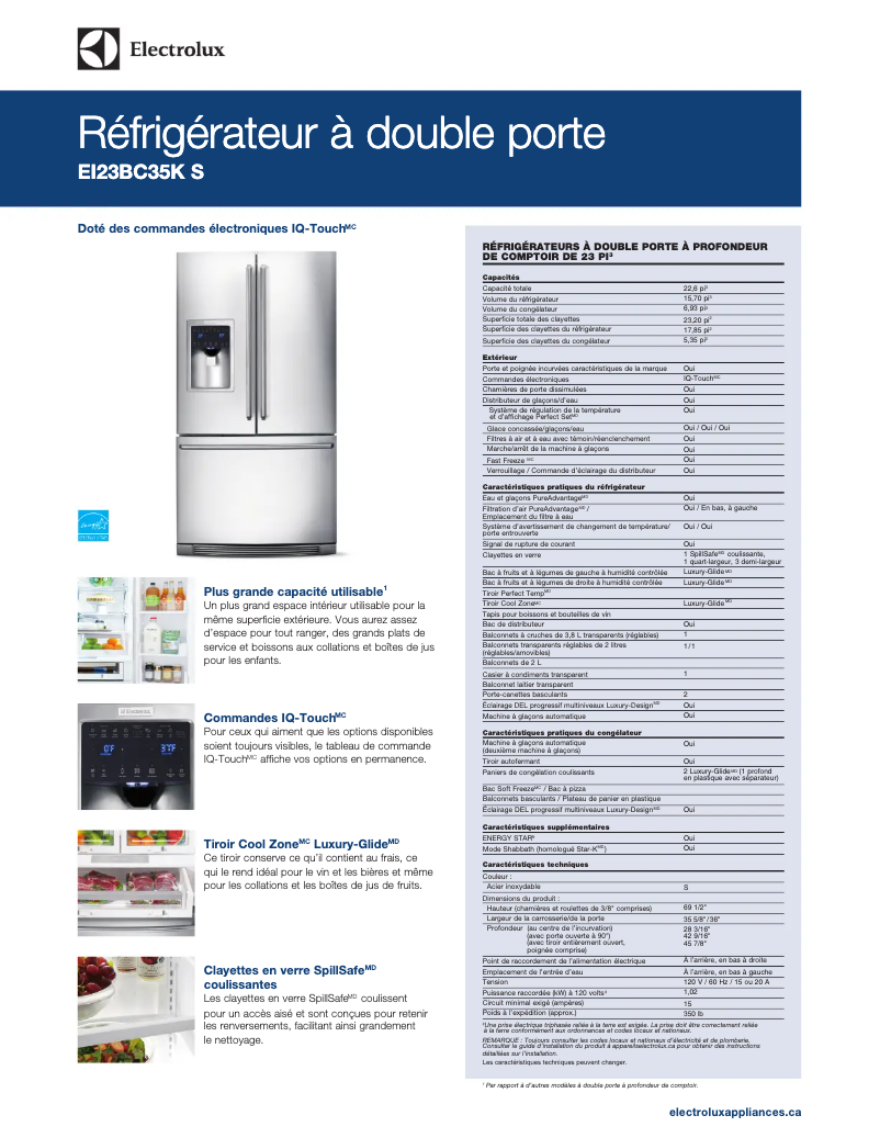 Imagen de la primera página del manual del dispositivo EI23BC35KW