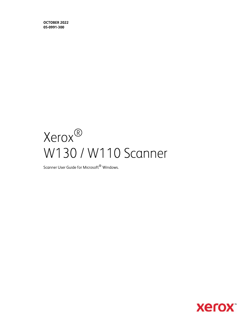 Página nº 1 - Manual de usuario Xerox XW130