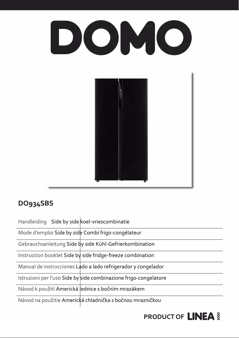 Imagen de la primera página del manual del dispositivo DO934SBS