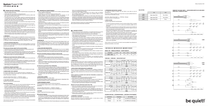 Imagen de la primera página del manual del dispositivo System Power 9 CM