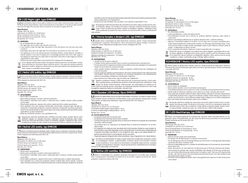 Imagen de la primera página del manual del dispositivo P3306