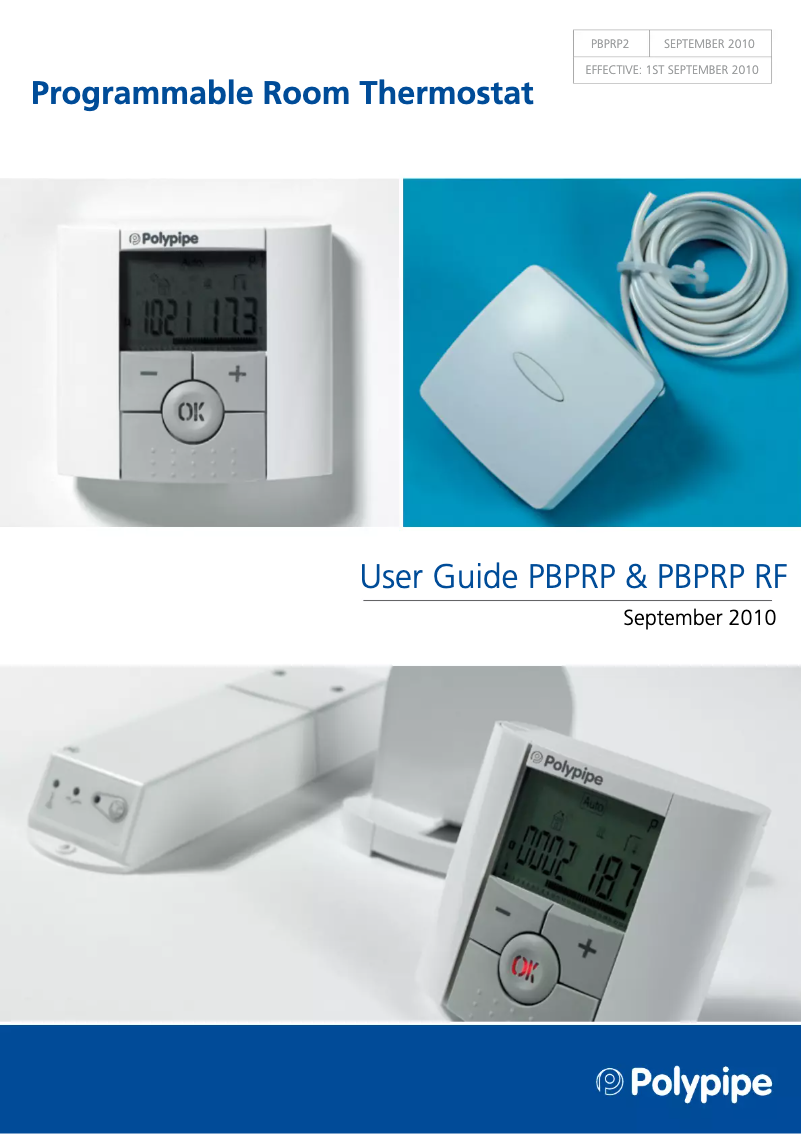 Página 1 del manual Manual de usuario Polypipe PBPRP
