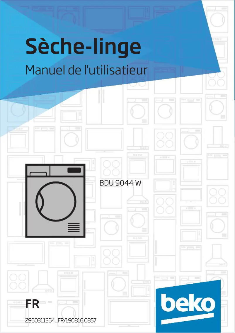 Página 1 del manual Manual de usuario Beko BDU 9044 W