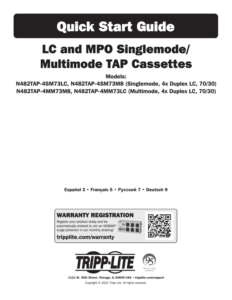 Imagen de la primera página del manual del dispositivo N482TAP-4MM73LC