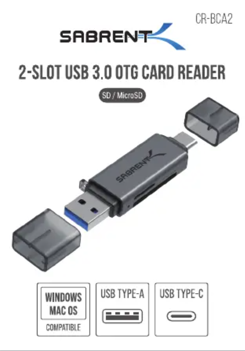 Página nº 1 - Manual de usuario Sabrent CR-BCA2