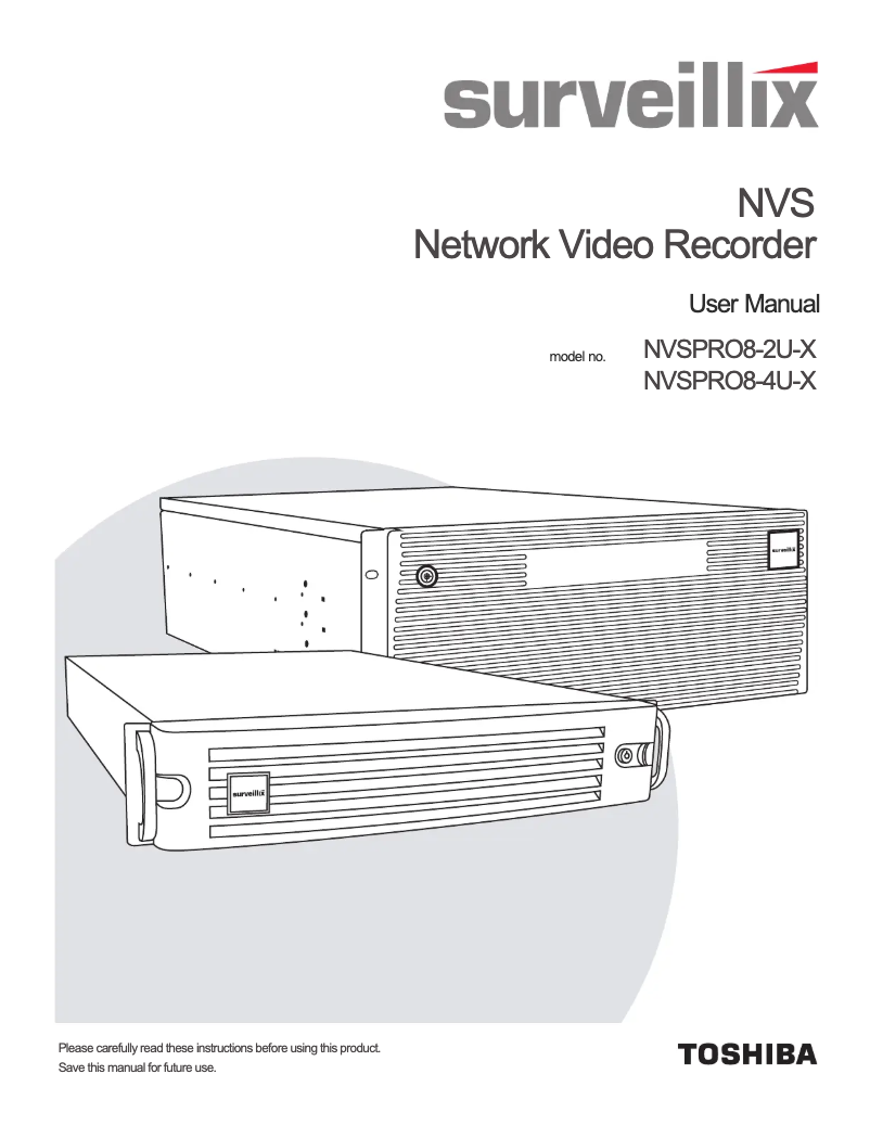 Imagen de la primera página del manual del dispositivo NVSPRO8