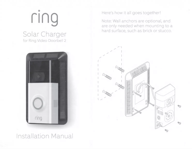Imagen de la primera página del manual del dispositivo Solar Charger