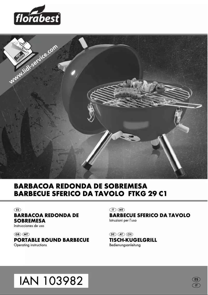 Imagen de la primera página del manual del dispositivo FTKG 29 C1