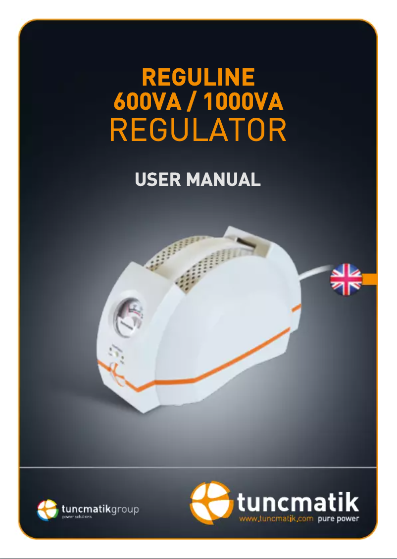 Página 1 del manual Manual de usuario Tuncmatik Reguline 1000 VA