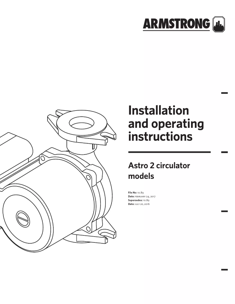 Página 1 del manual Manual de usuario Armstrong Astro 2