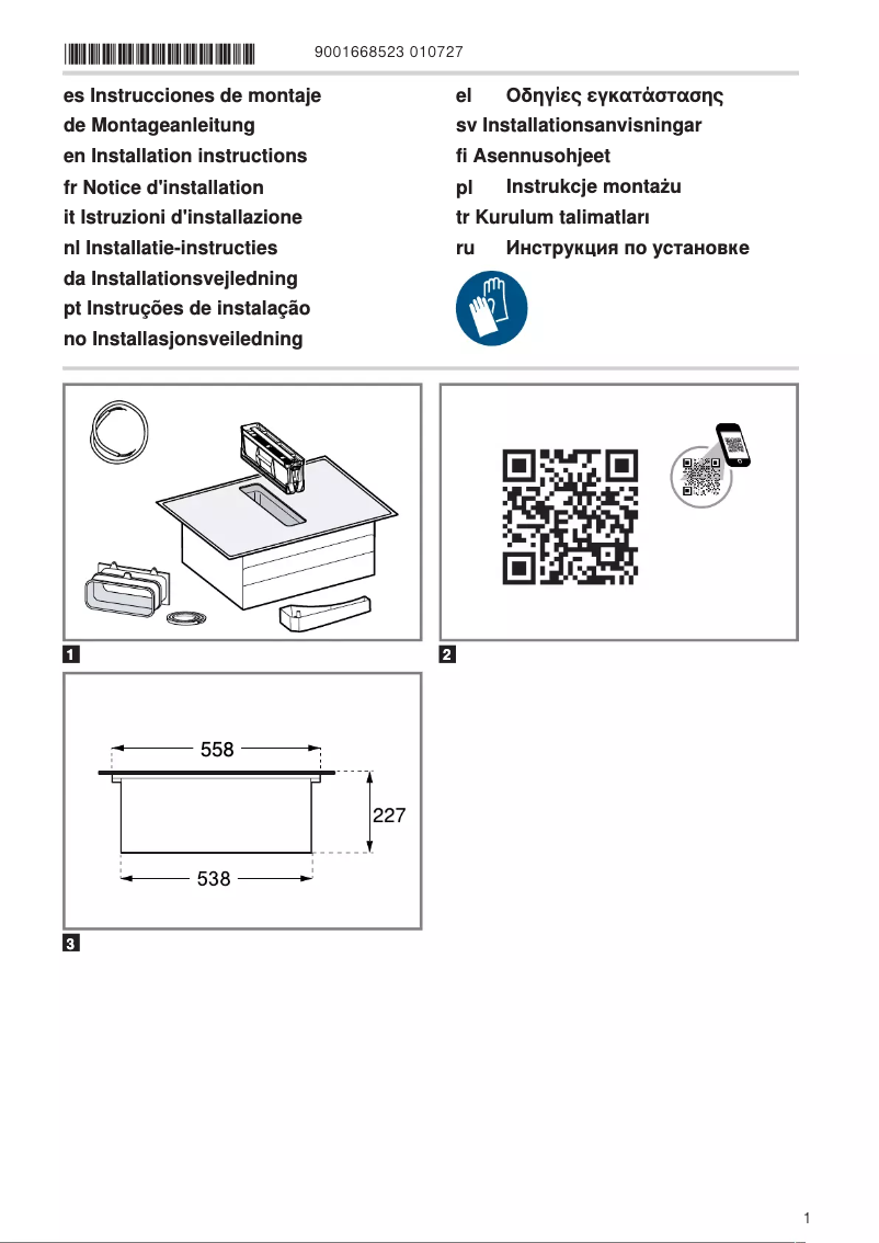 Página 1 del manual Instrucciones / montaje Constructa CV431235