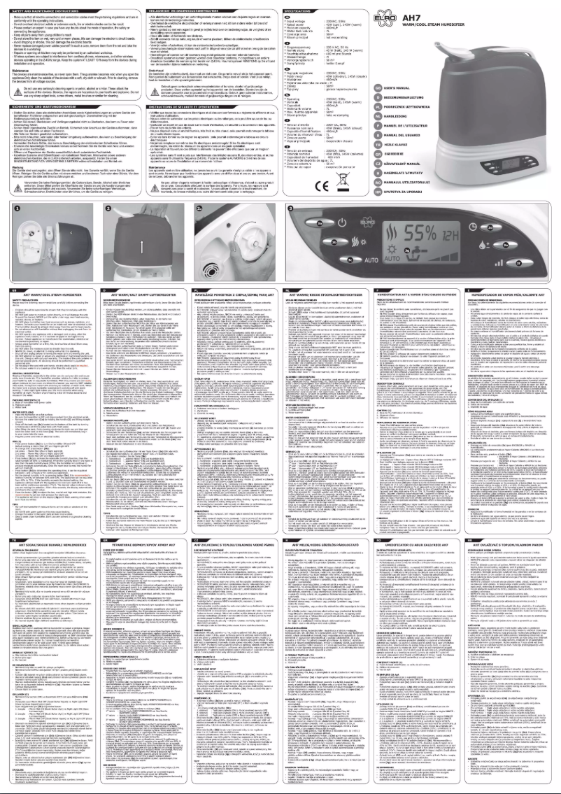 Página 1 del manual Manual de usuario Elro AH7