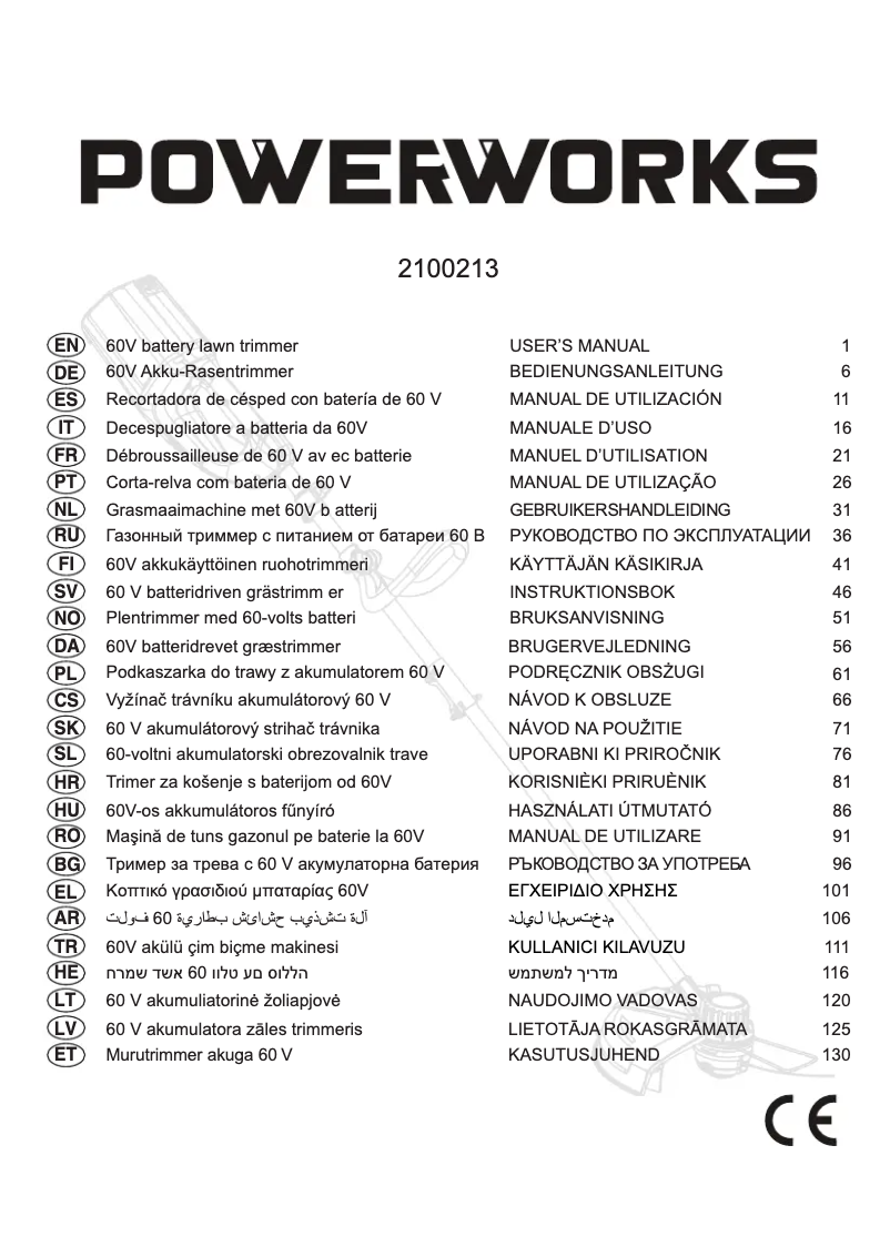 Página 1 del manual Manual de usuario Powerworks PD60LT