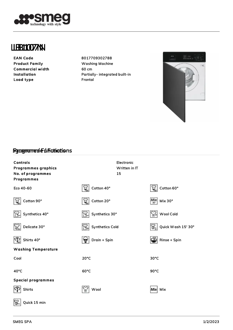 Imagen de la primera página del manual del dispositivo LB107N