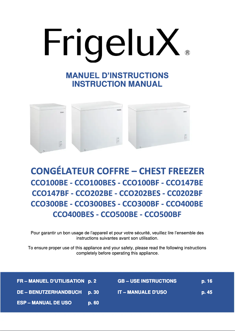 Imagen de la primera página del manual del dispositivo CCO100BE