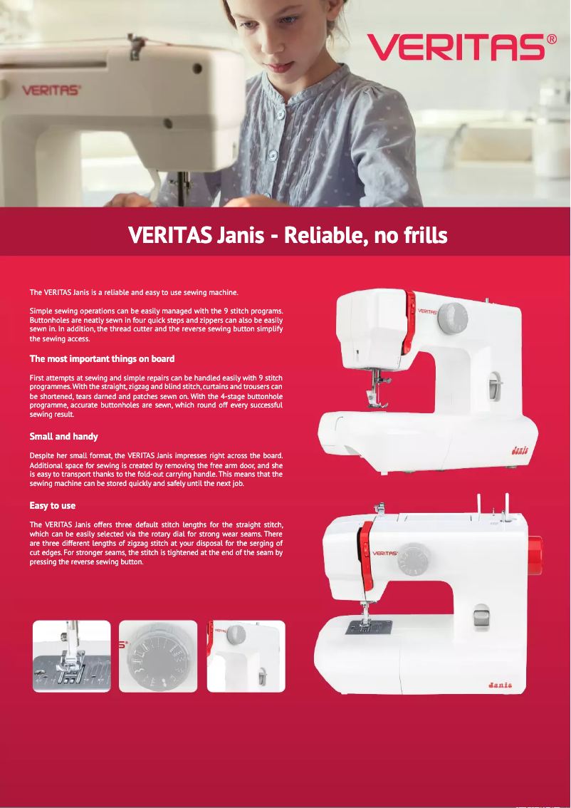 Imagen de la primera página del manual del dispositivo Janis