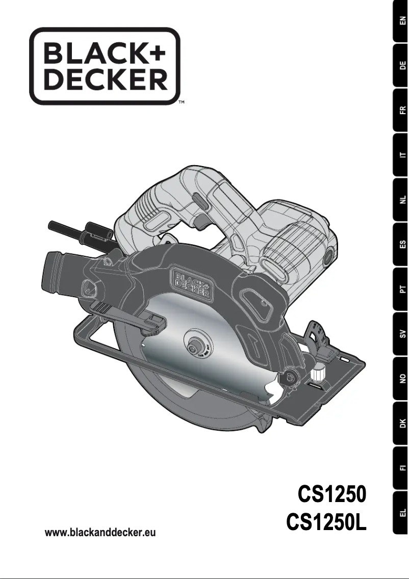 Página 1 del manual Manual de usuario Black & Decker CS1250KL