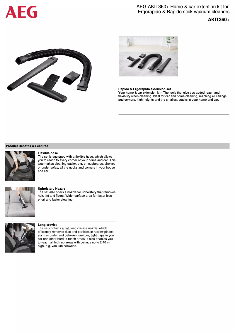 Imagen de la primera página del manual del dispositivo AKIT360+