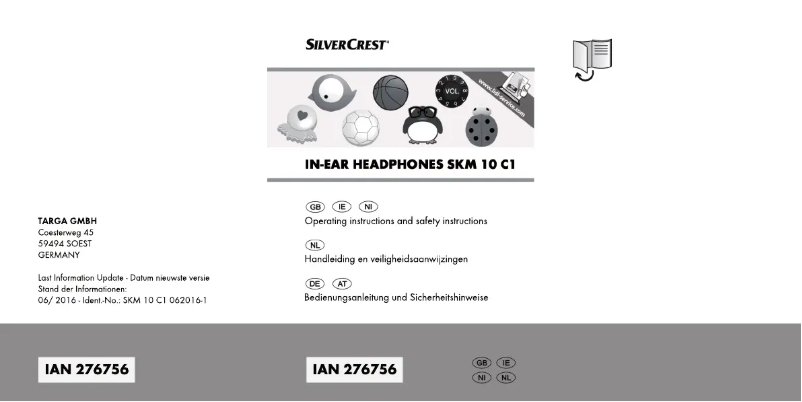 Imagen de la primera página del manual del dispositivo SKM 10 C1