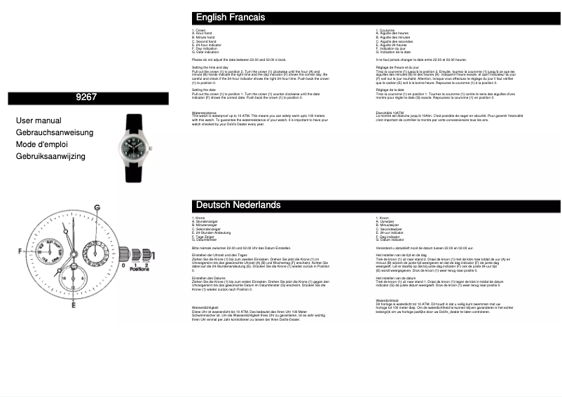 Imagen de la primera página del manual del dispositivo 9267