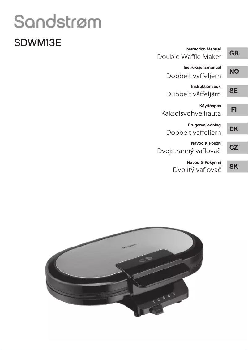Imagen de la primera página del manual del dispositivo SDWM13E