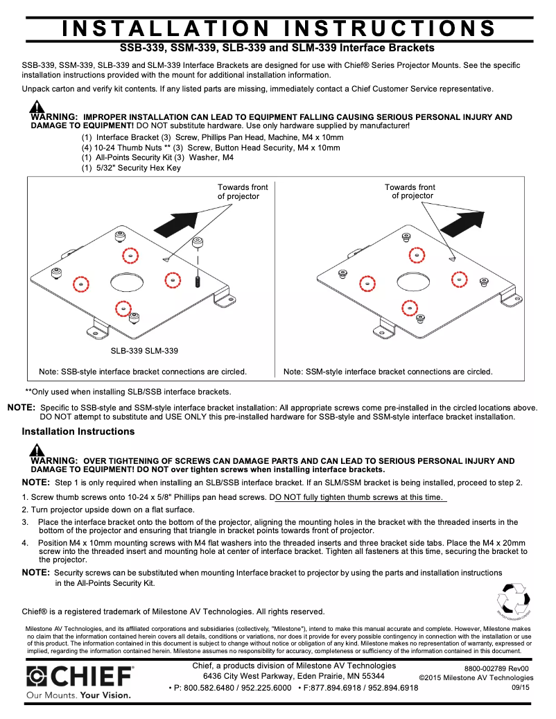 Imagen de la primera página del manual del dispositivo SLM339