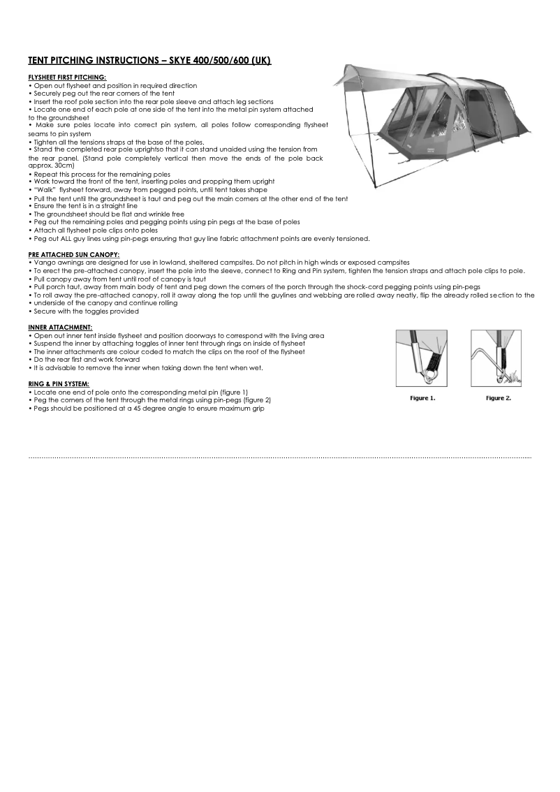 Imagen de la primera página del manual del dispositivo Skye V 500