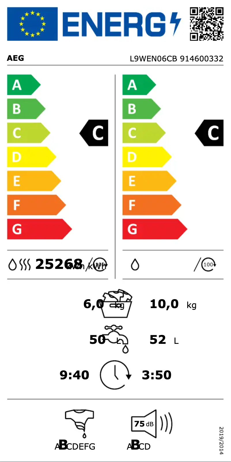Página 1 del manual Manual de usuario AEG L9WEN06CB