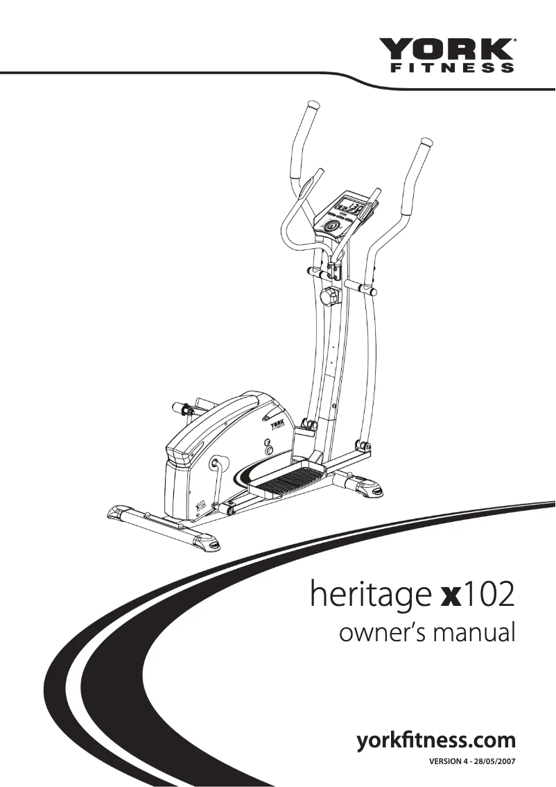 Página nº 1 - Manual de usuario York Fitness Heritage X102