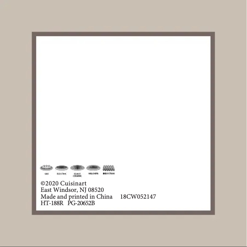 Página 1 del manual Manual de usuario Cuisinart CI1136-24CR