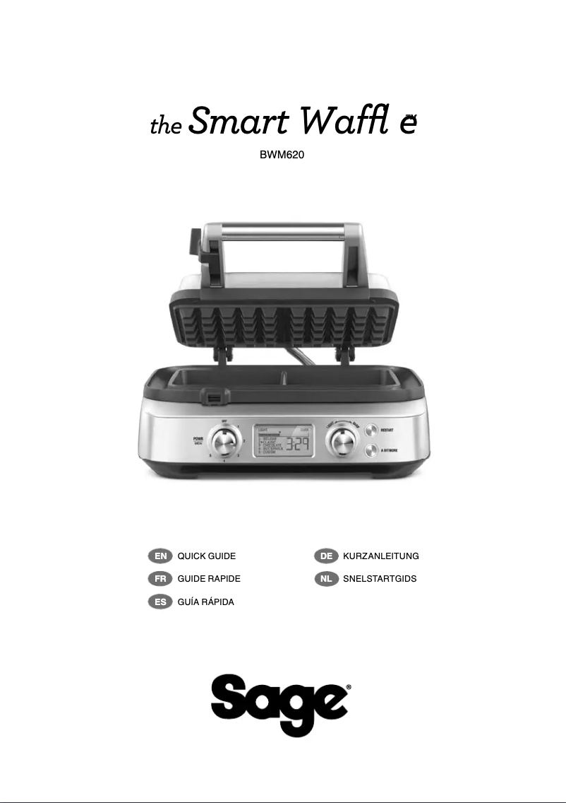 Página 1 del manual Manual de usuario Sage the Smart Wafﬂe BWM620