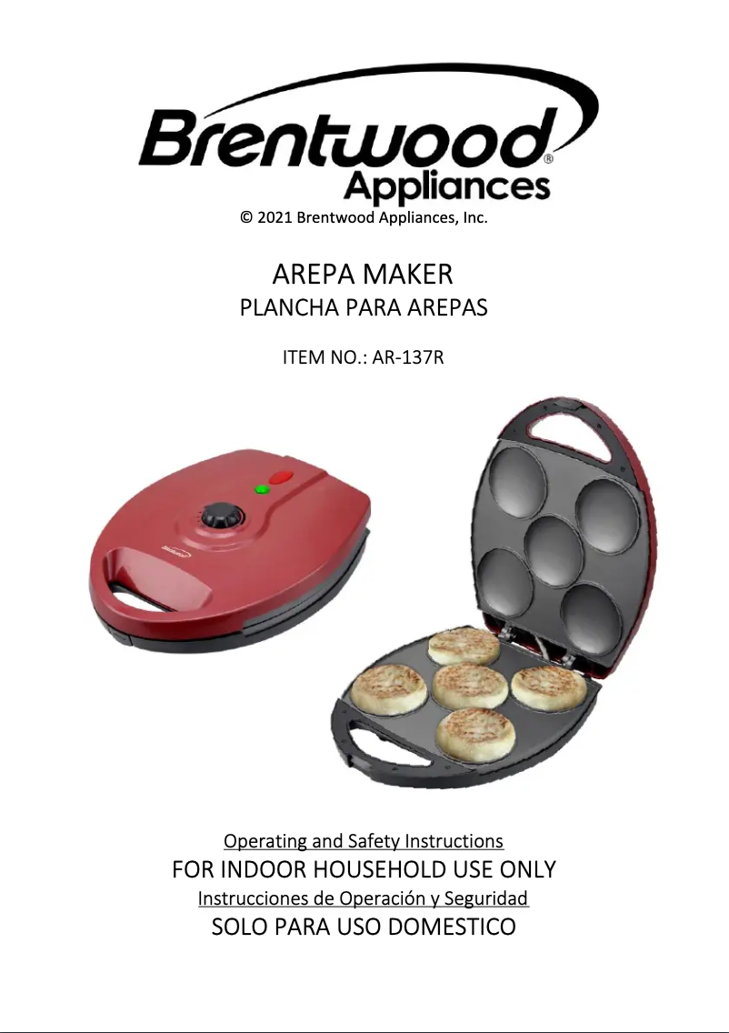 Imagen de la primera página del manual del dispositivo AR-137R