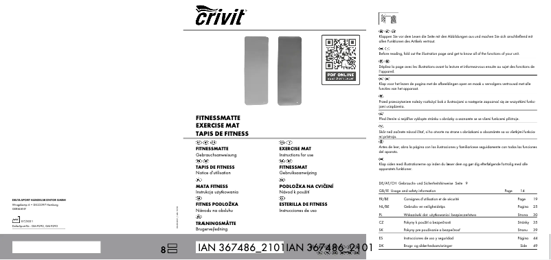 Imagen de la primera página del manual del dispositivo GM-5531