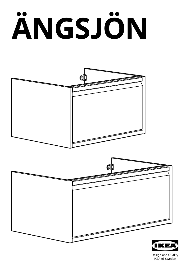 Imagen de la primera página del manual del dispositivo ÄNGSJÖN 305.353.74