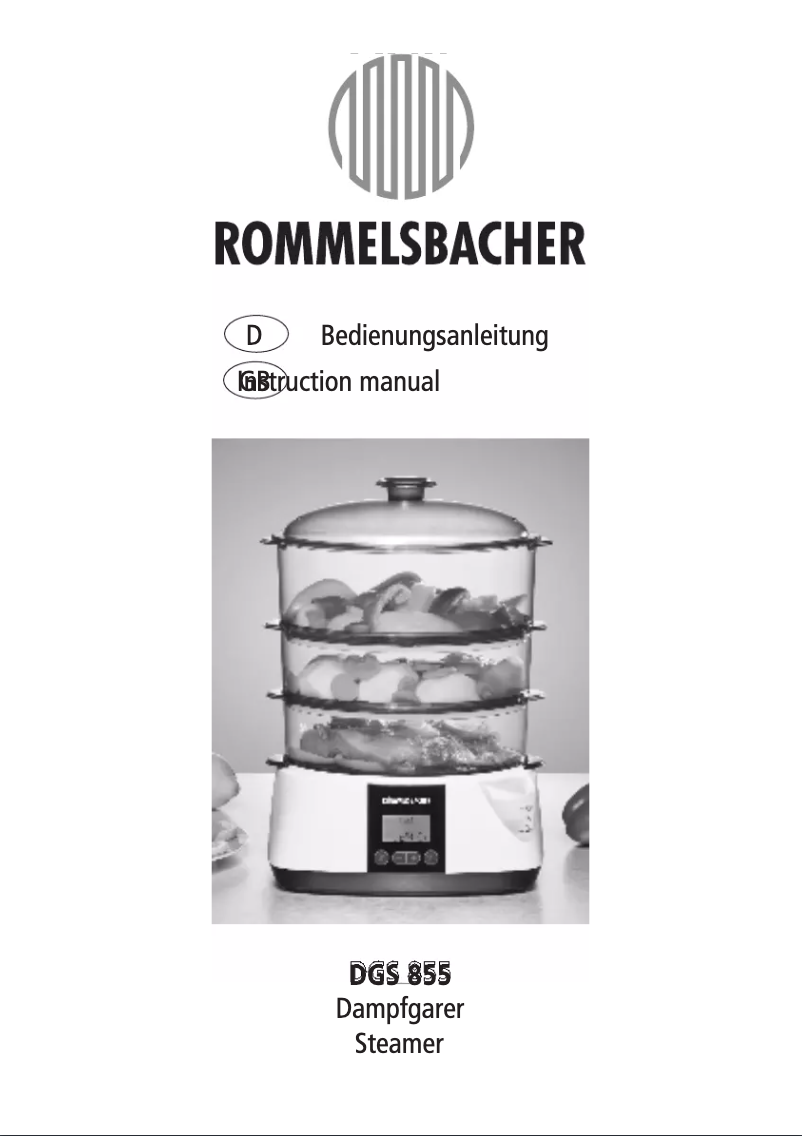 Imagen de la primera página del manual del dispositivo DGS 855