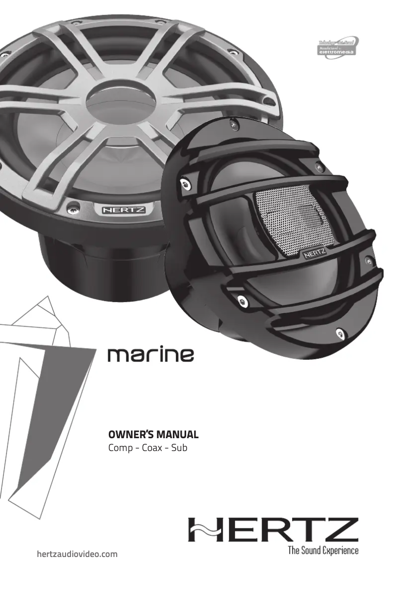 Imagen de la primera página del manual del dispositivo Marine HMX 6.5 S-LD-SW