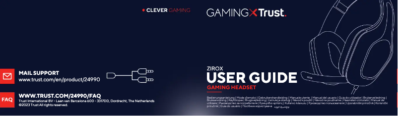 Página 1 del manual Manual de usuario Trust Zirox GXT 415