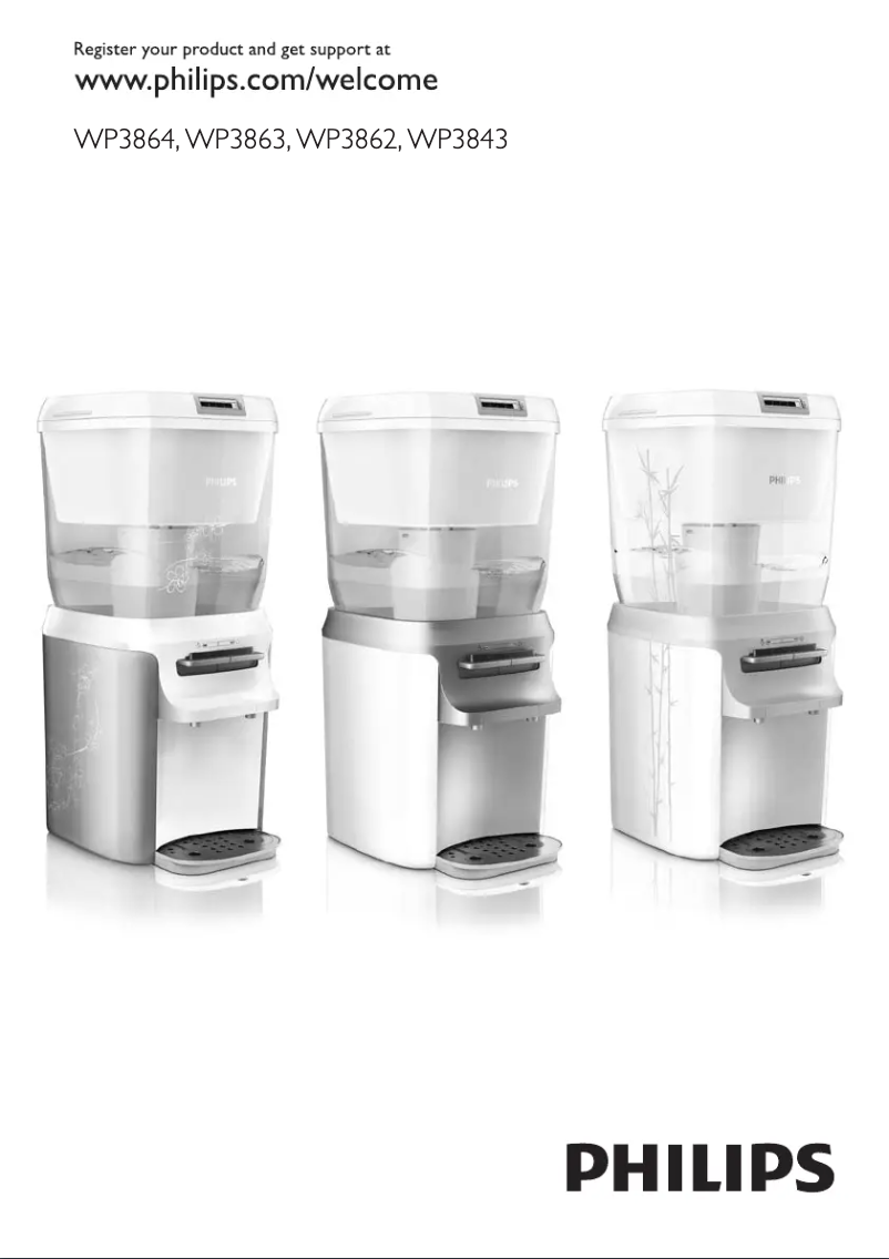 Imagen de la primera página del manual del dispositivo PureGuard WP3862