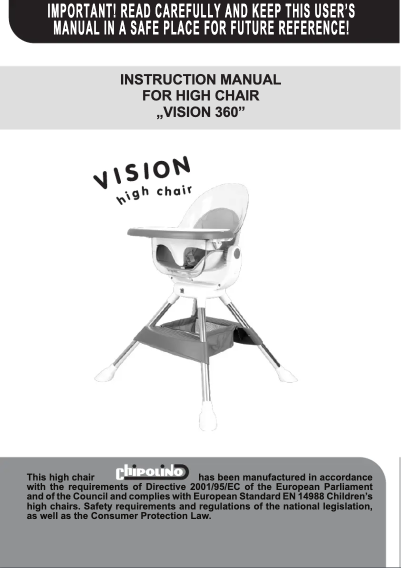 Imagen de la primera página del manual del dispositivo Vision