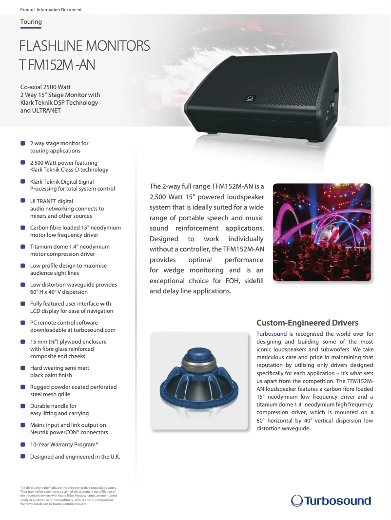 Imagen de la primera página del manual del dispositivo TFM152M-AN